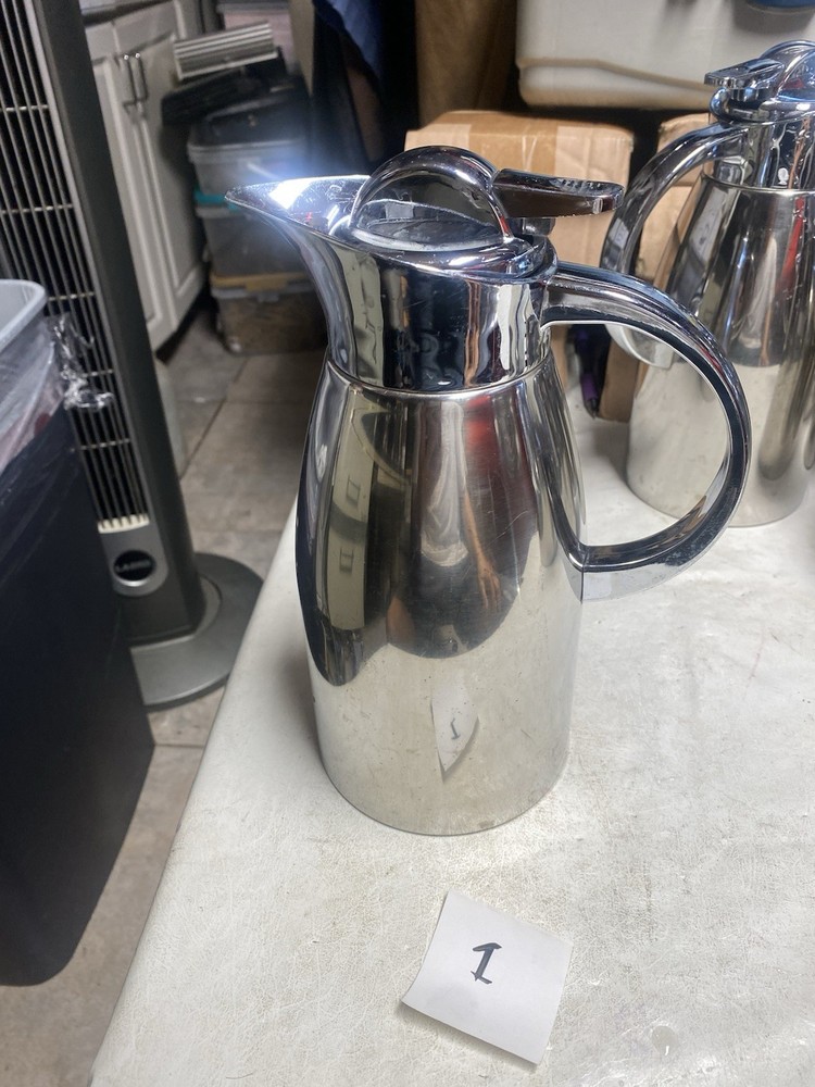 SERVICE IDEAS LVP1000 Elite Touch Push Button Coffee Server Stainless 4.75” #1