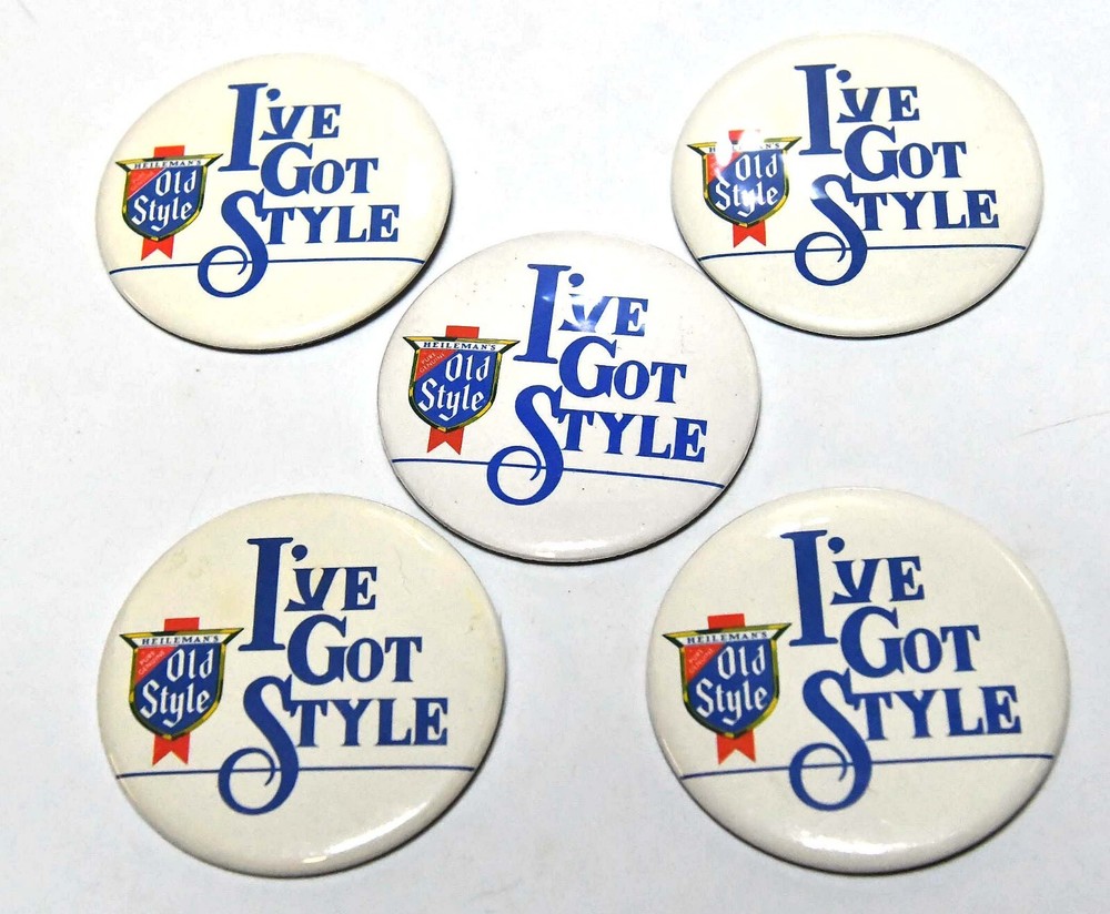 5 RETRO OLD STYLE I'VE GOT STYLE 3 INCH BUTTONS