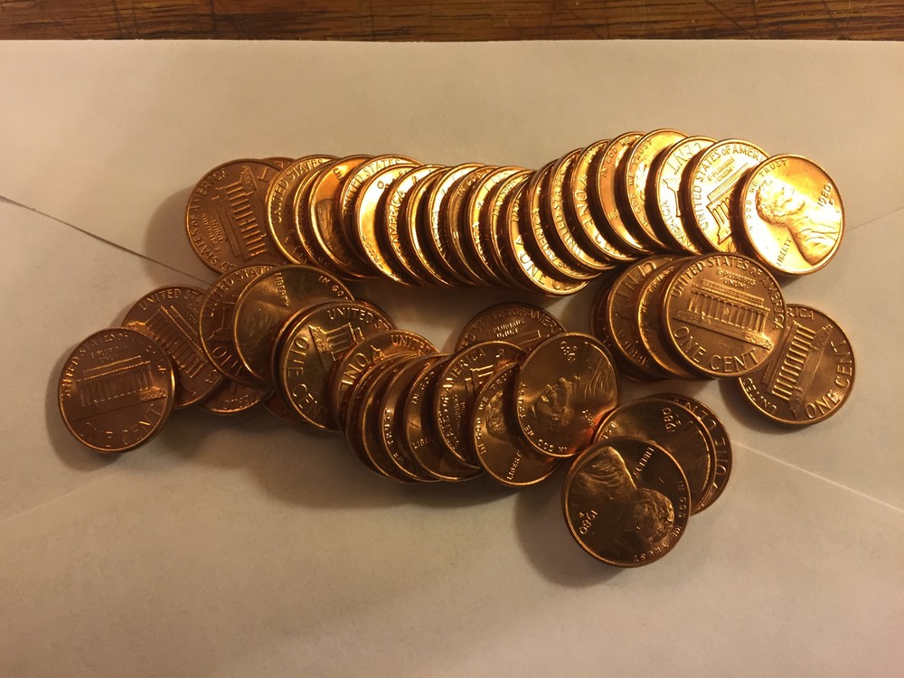 1980-D Lincoln Memorial Cent Roll BU #161