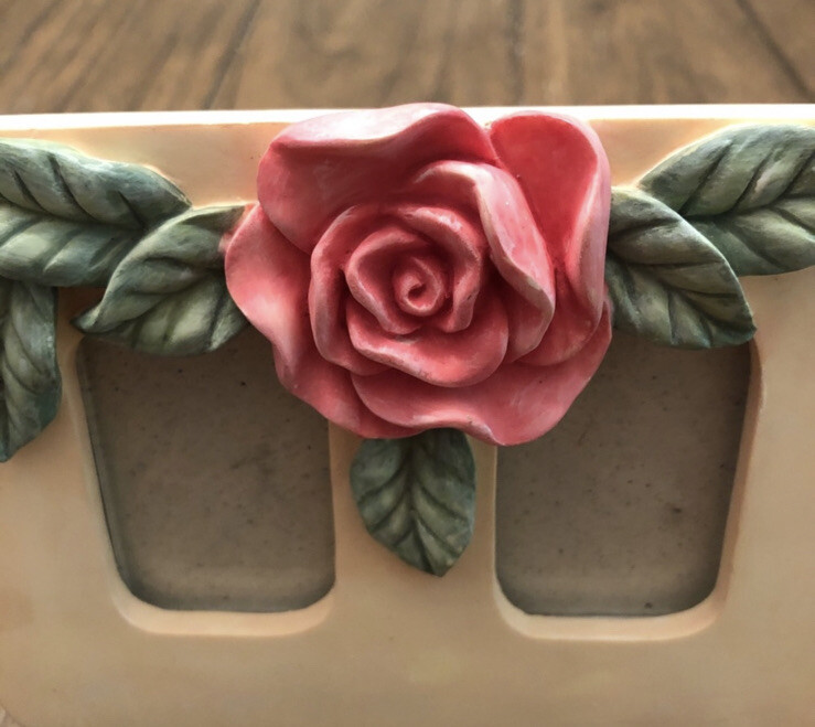 Rose Floral Ceramic Picture Frame