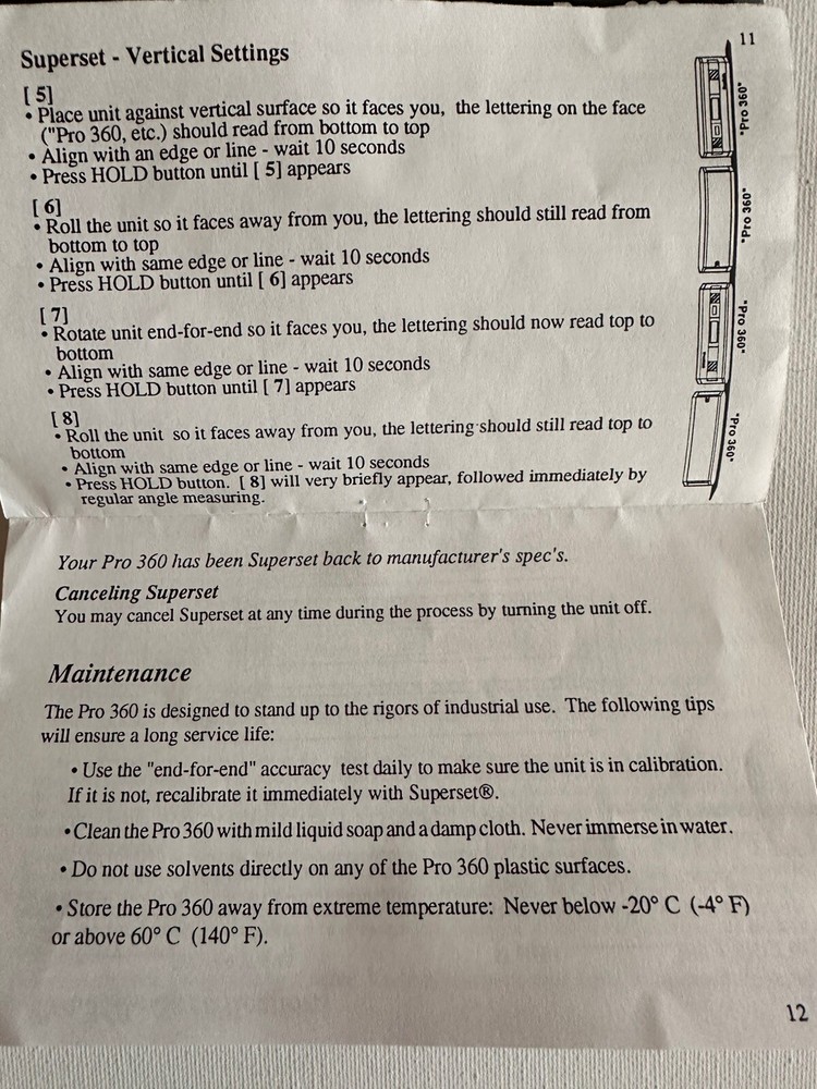 Set Of Four Digital Protractor, 360, Two Cases