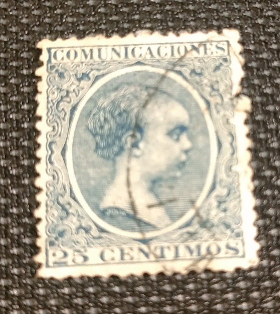 Spanish Stamp - King Alfonso XIII.  Used.