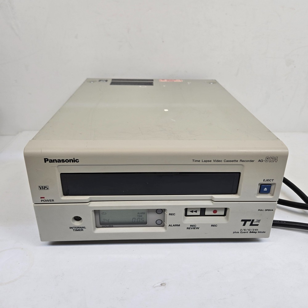 Panasonic AG-6124 Time Lapse Video Cassette Recorder VHS Security *Read