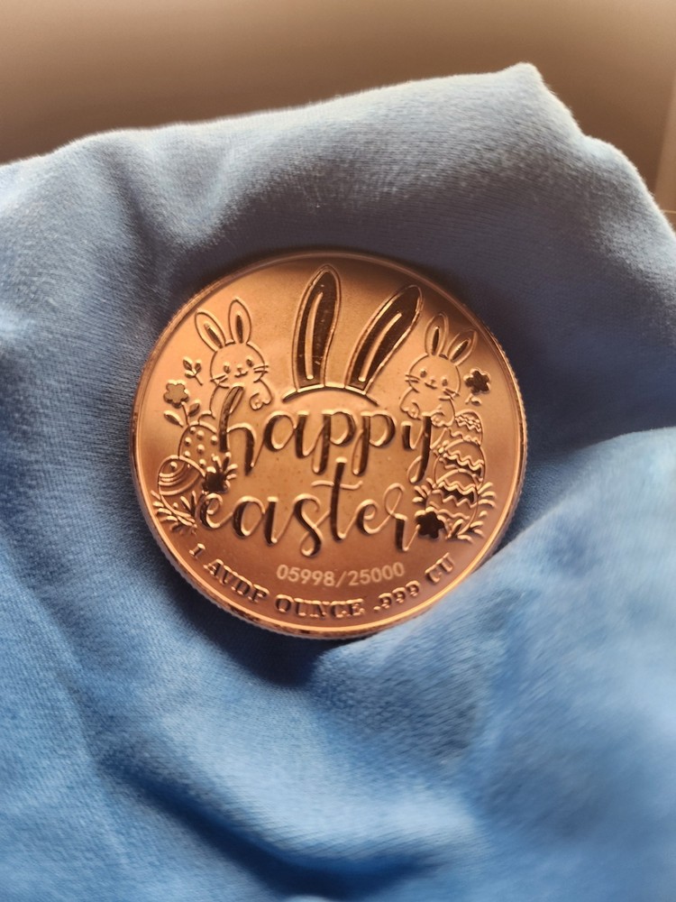 Easter Treasure Hunt 1 oz Proof Colorized Copper