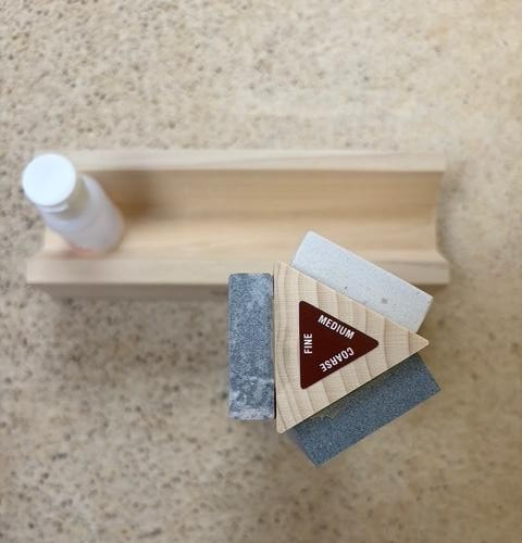 Tri 6 Arkansas Knife Sharpening Stone Kit
