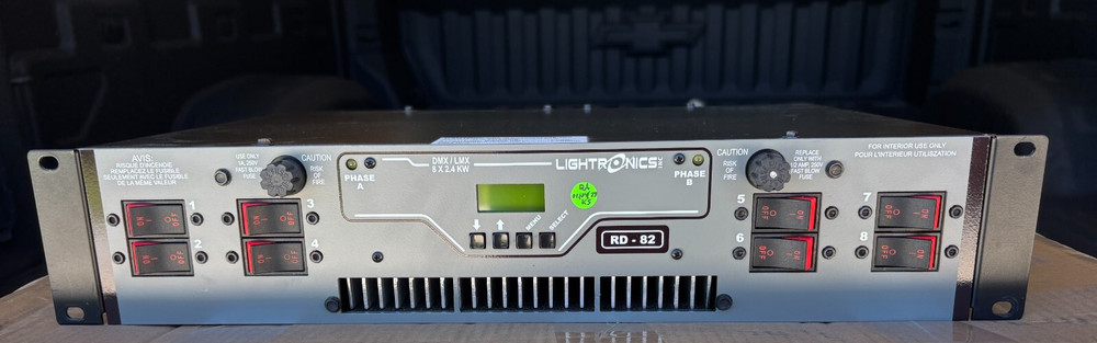 Lightronics RD-82 Lighting 8 channel Dimmer Pack