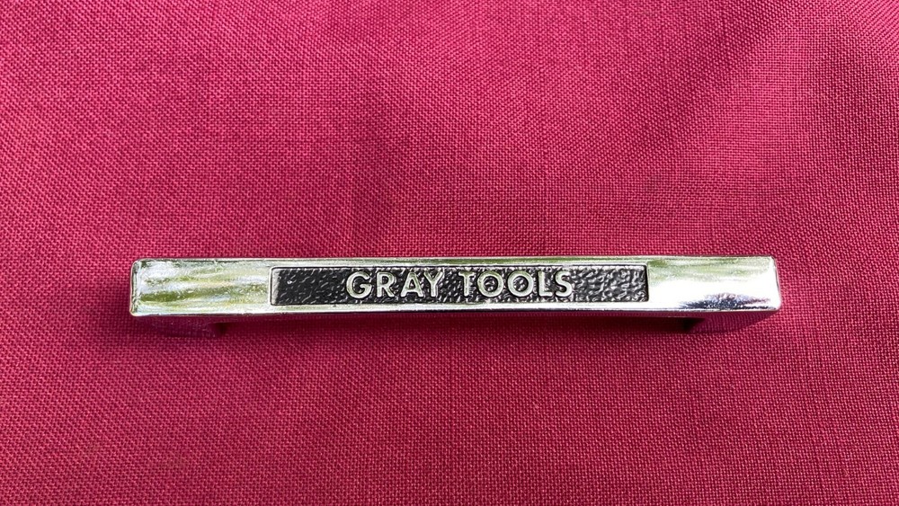Vintage Gray Tools Tool Box Tool Chest Drawer Handle Pull Hardware Shop Cabinet