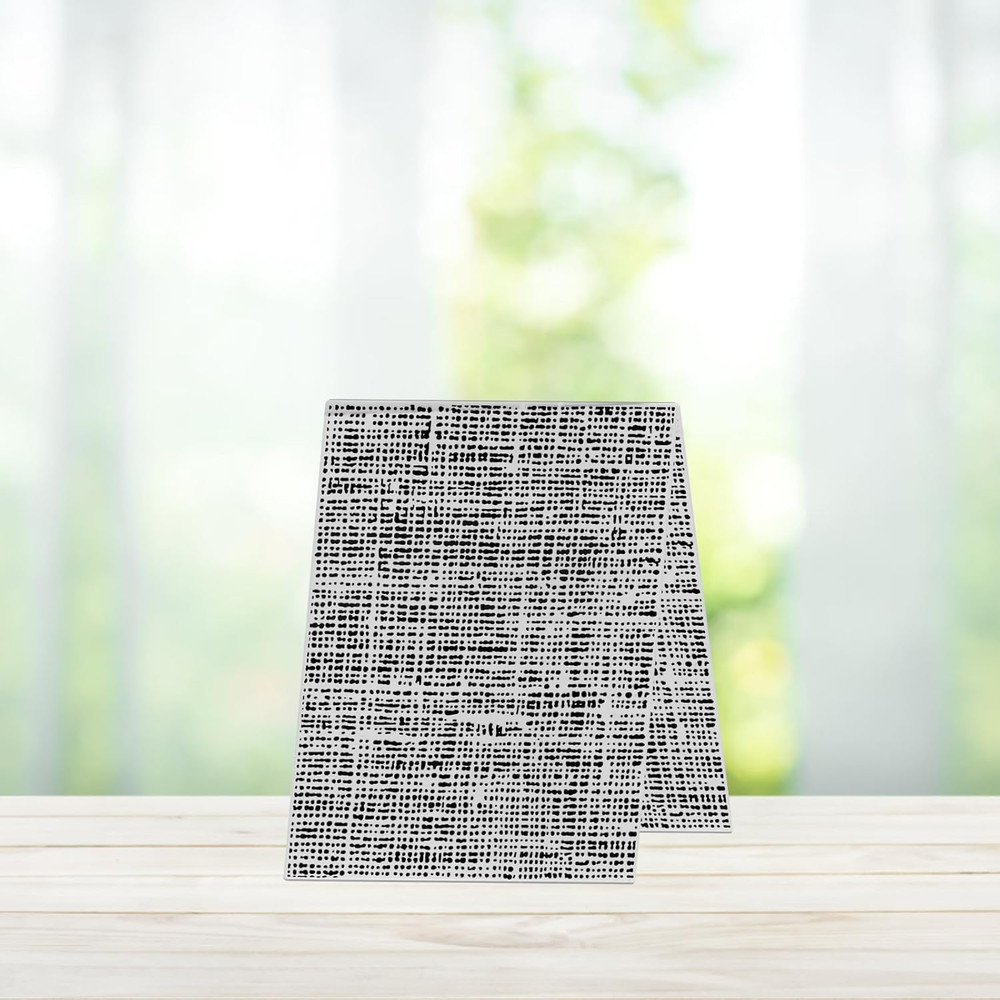 3-D Textured Impressions Embossing Folder, Line Background Embossing Folder for