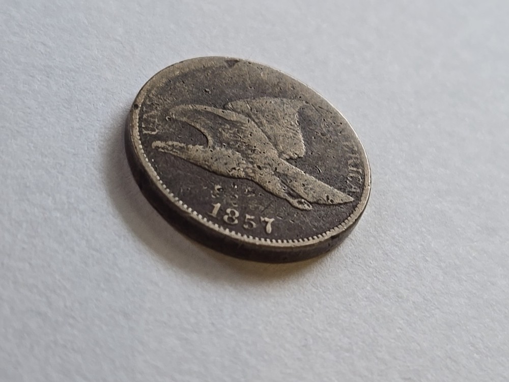 1857 Flying Eagle Cent VG Very Good Details #1142