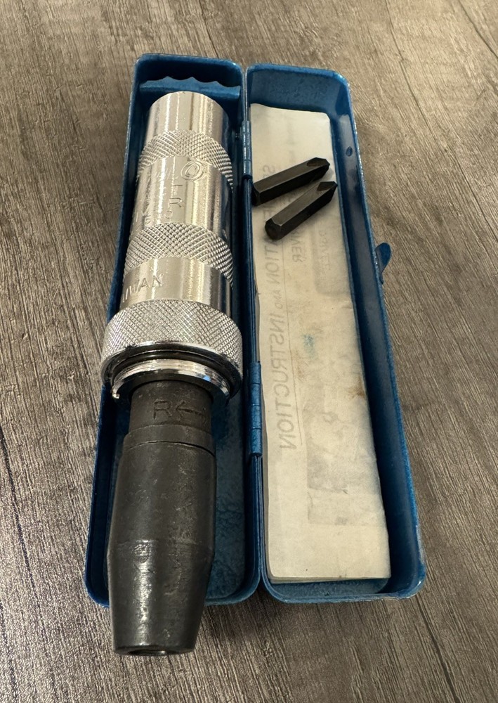 Vintage KR TOOLS #2500 Impact Driver 2 Bits Metal Case With Instructions