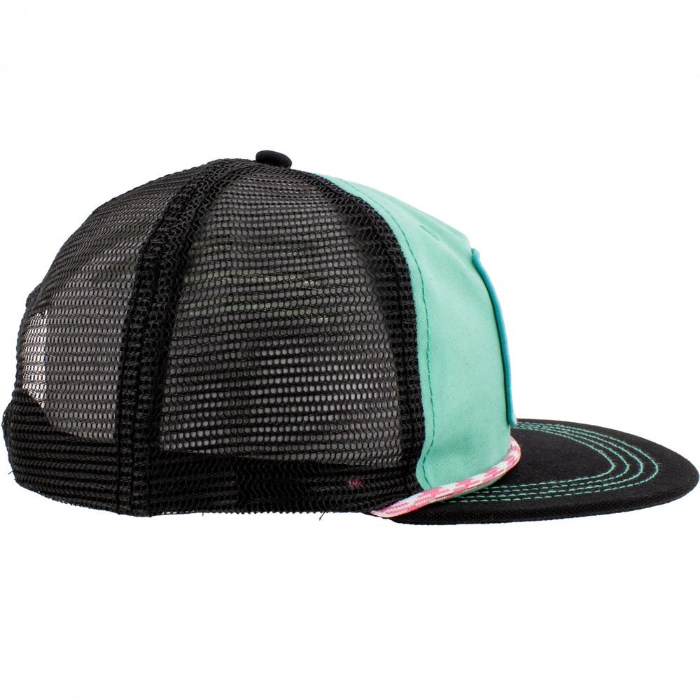 Mountain Dew Baja Blast Flower Patch Canvas Grandpa Hat Multi-Color
