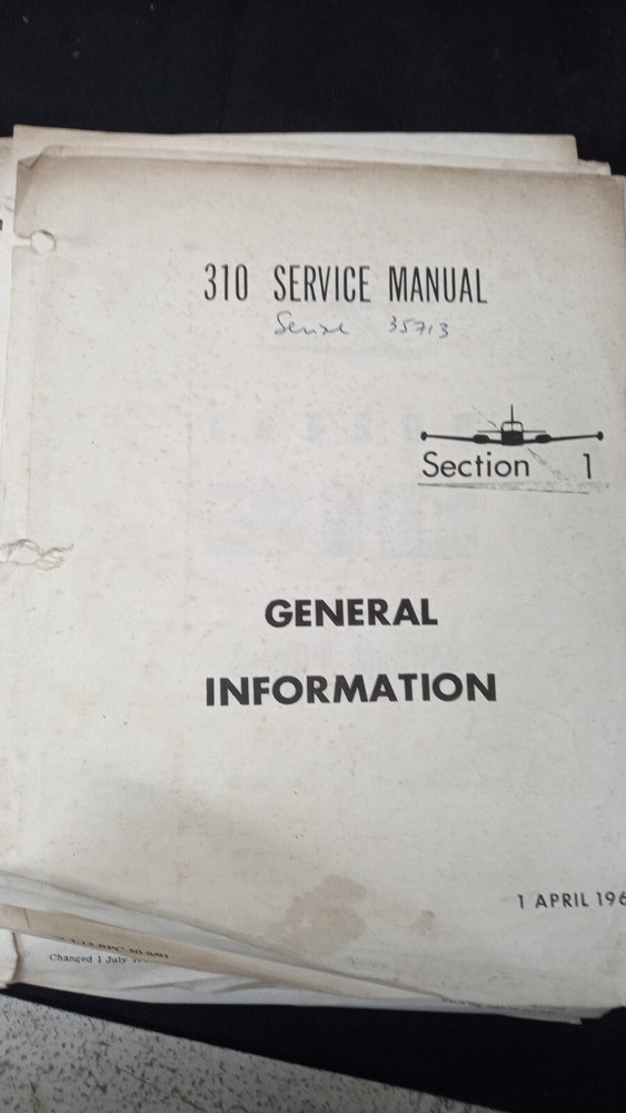 Cessna 310 service manual (1960)