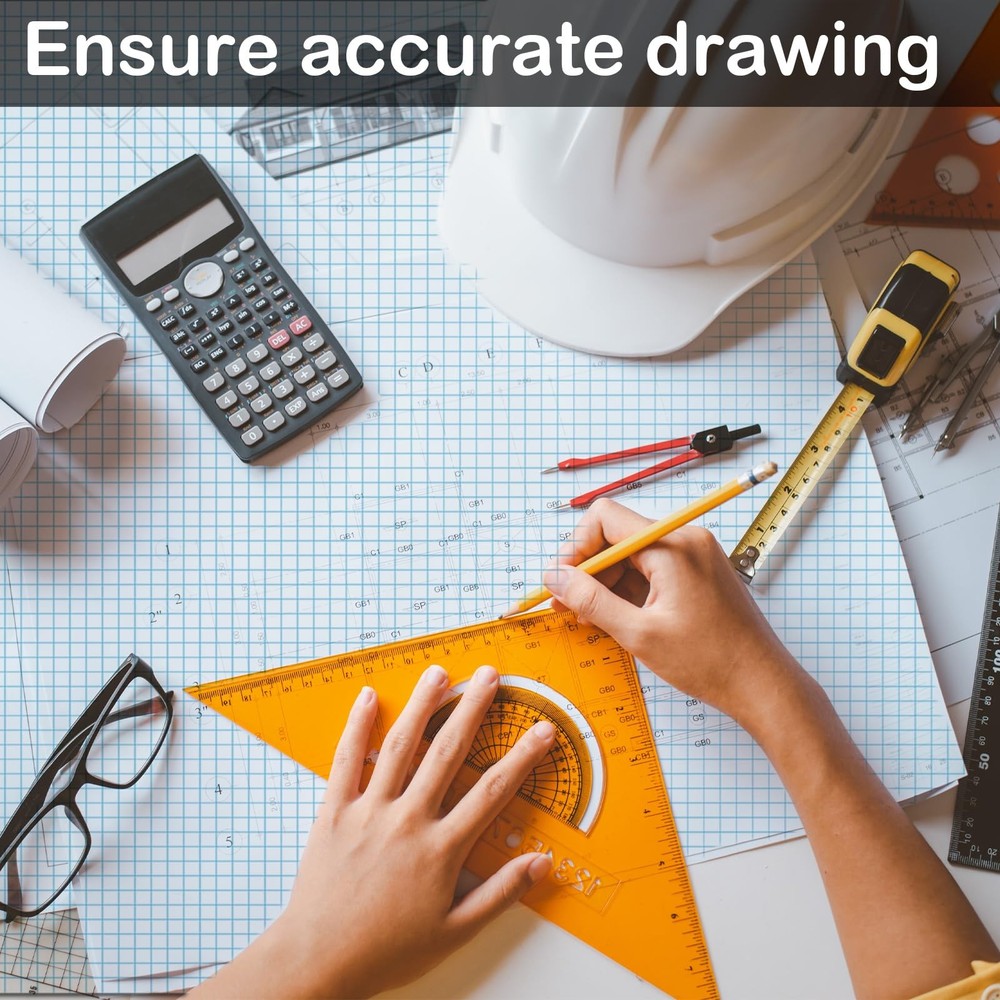 Large Engineering Graph Paper Pad 22x 17 Landscape 4 X 4 Blue Grid Pad Giant ...