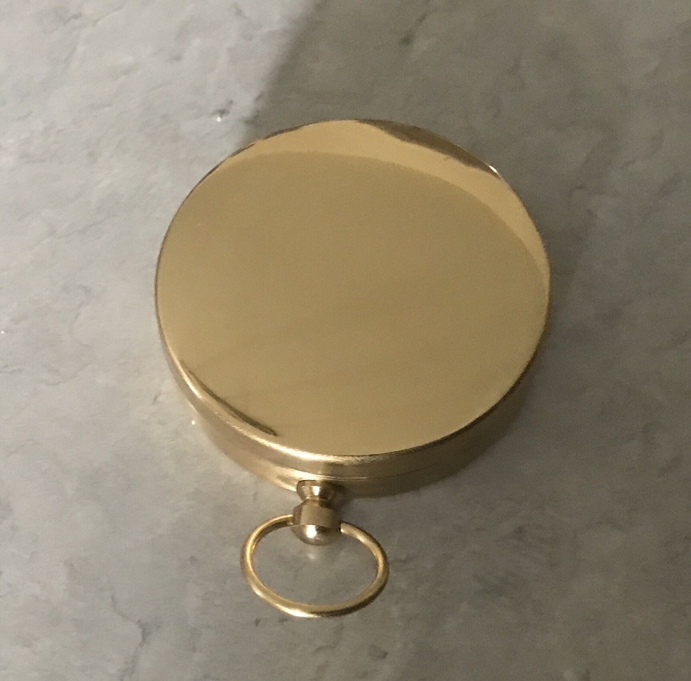 Antique Solid Brass Compass