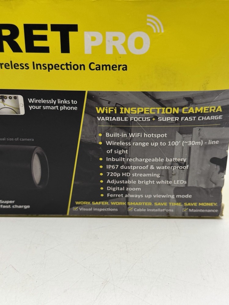 Ferret Pro Wireless Inspection Camera & Cable Pulling Tool - Multipurpose