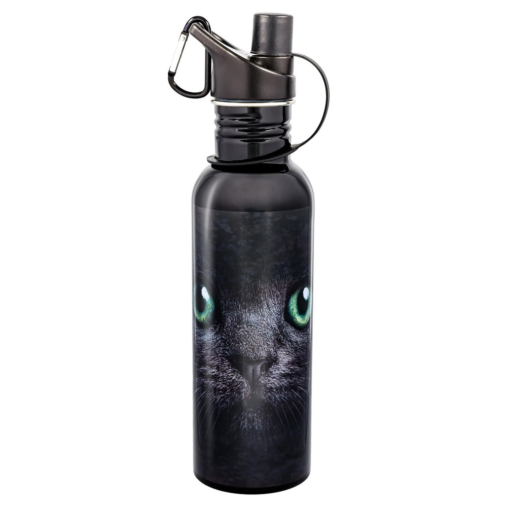 Black Cat Water Bottle