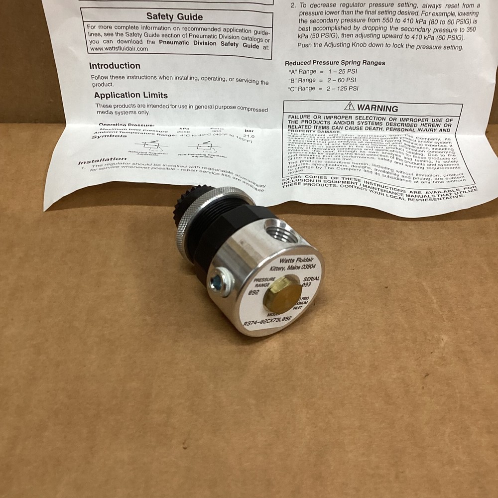 Valve regulating, fluid pressure 4820-01-522-3501