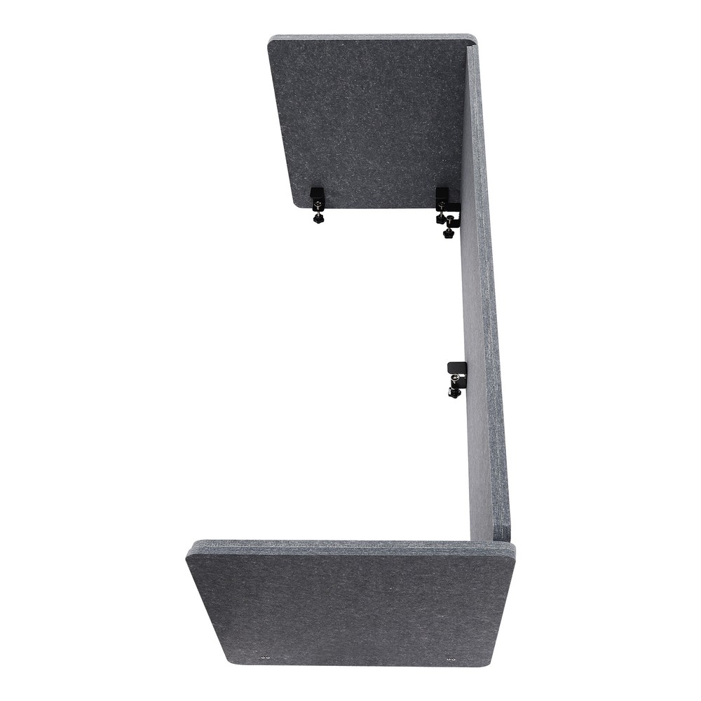 Desk Privacy Divider Clamp-on Table Mounted Office Partition for School Studio