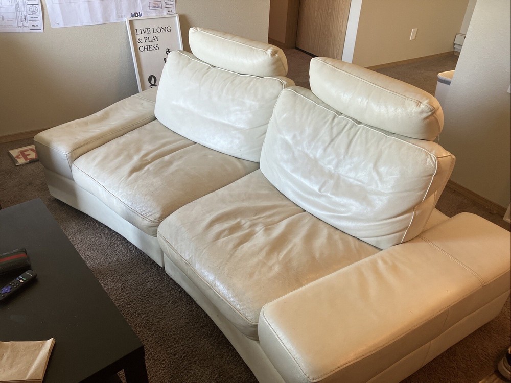 White Leather Couch