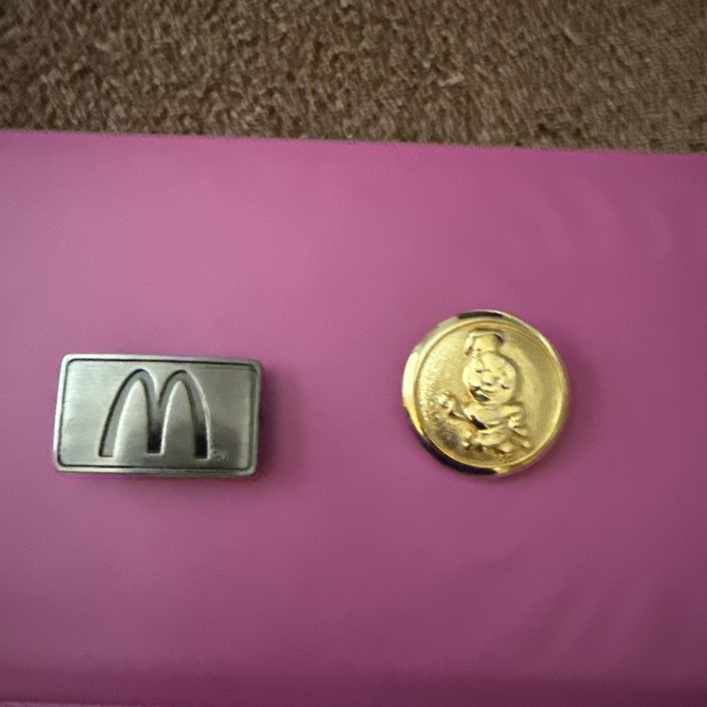 McDonald’s Managers Button Covers. Arch And speedy