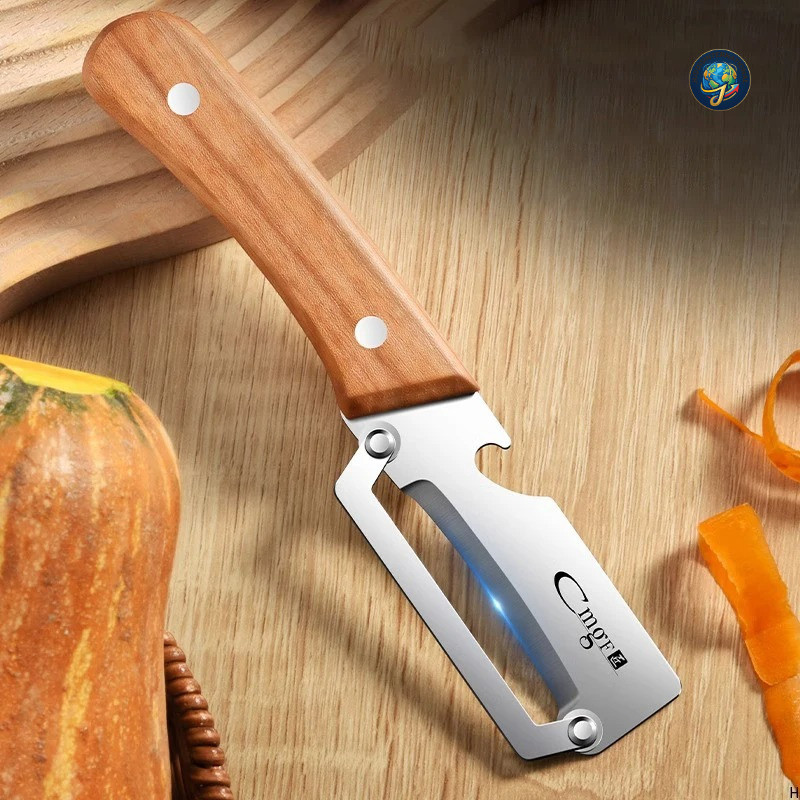 Wooden Multi Functional Vegetable Peeler for Kitchen Veggie Fruit Carrot Orange