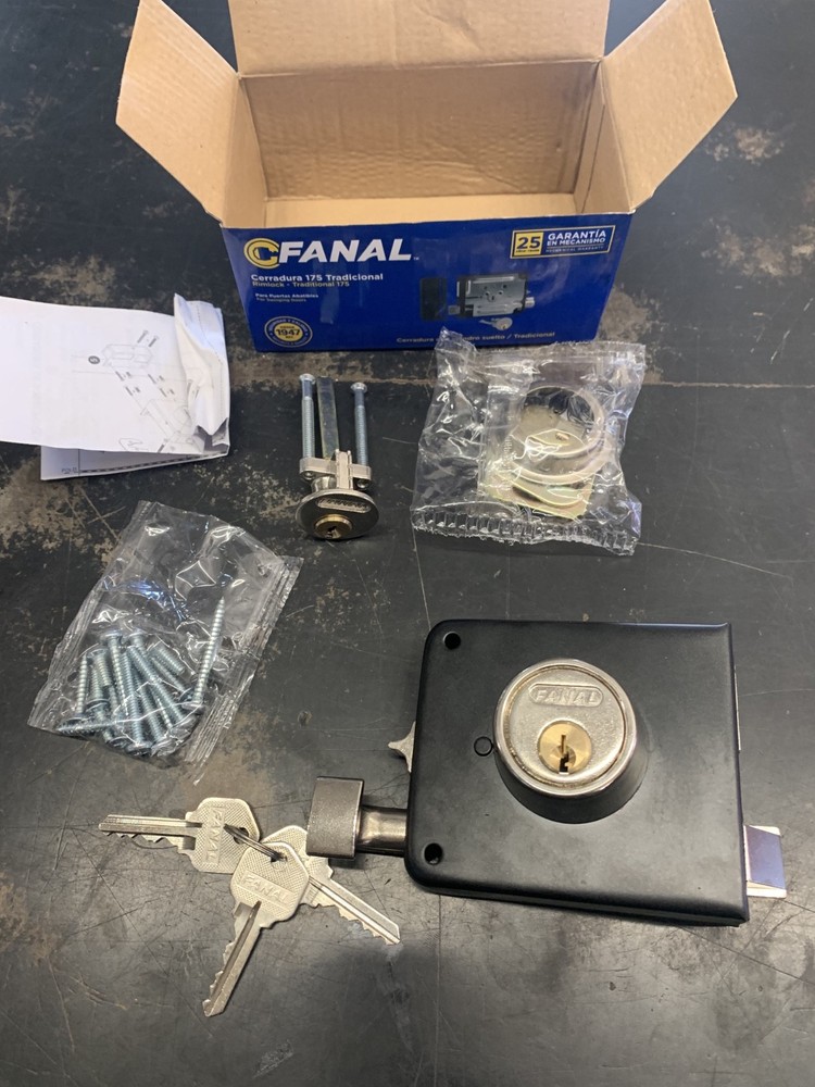 FANAL Lock Rimlock Deadbolt Square Lockset Mexico - Right philips