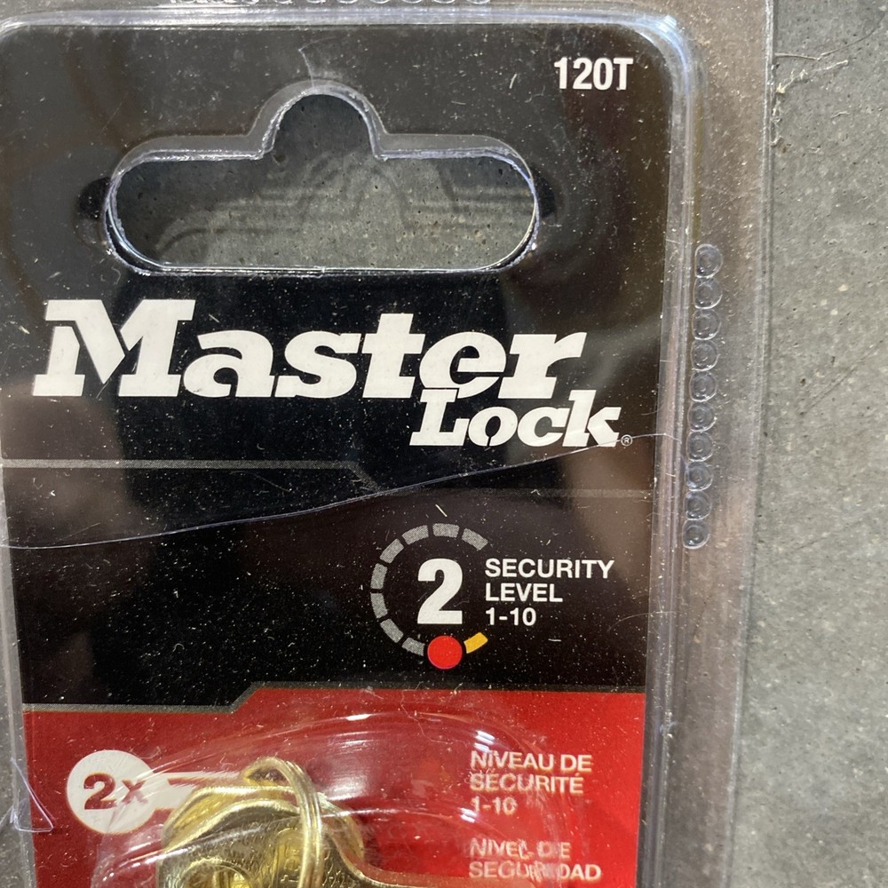 Master Lock 2-Pk. Solid Brass Padlocks, Model# 120T