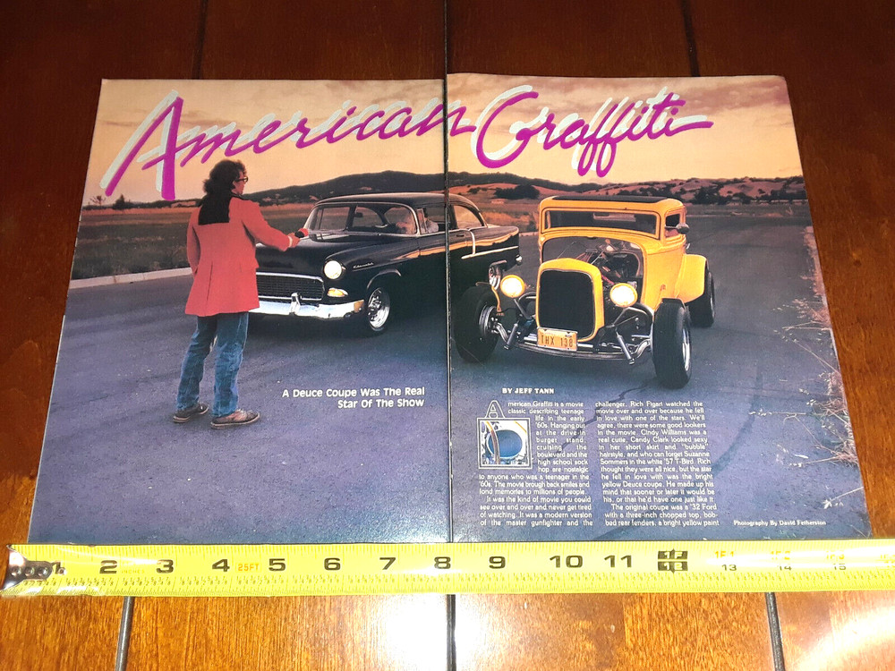 AMERICAN GRAFFITI 1932 COUPE ORIGINAL 1987 ARTICLE
