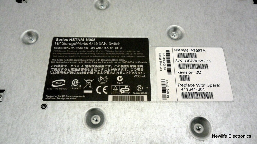 HP 411841-001 4/16 SAN Switch - Features S240E