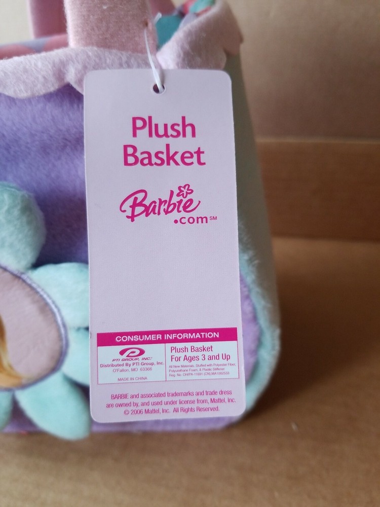 New Sturdy Barbie Easter Basket Purple, Blue & Pink Halloween