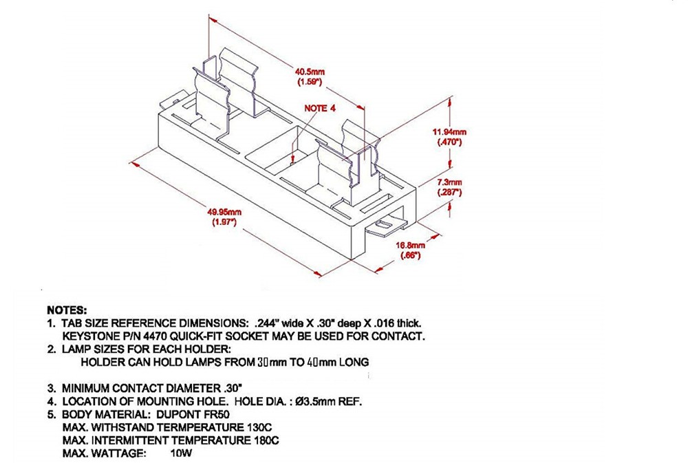 3x 31MM Festoon Bulb Socket Base Holder for Retrofit Add-on Interior Light 10W