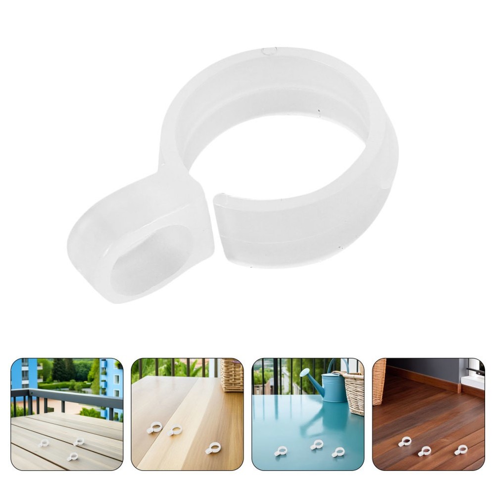 100 Pcs Clip Laundry Hanging Hooks Plastic Windproof Hanger Coat Fixing Buckle