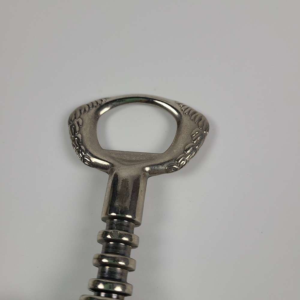 Italian Grape Vine Winged Wine Corkscrew Bottle Opener Barrel Shape EUC