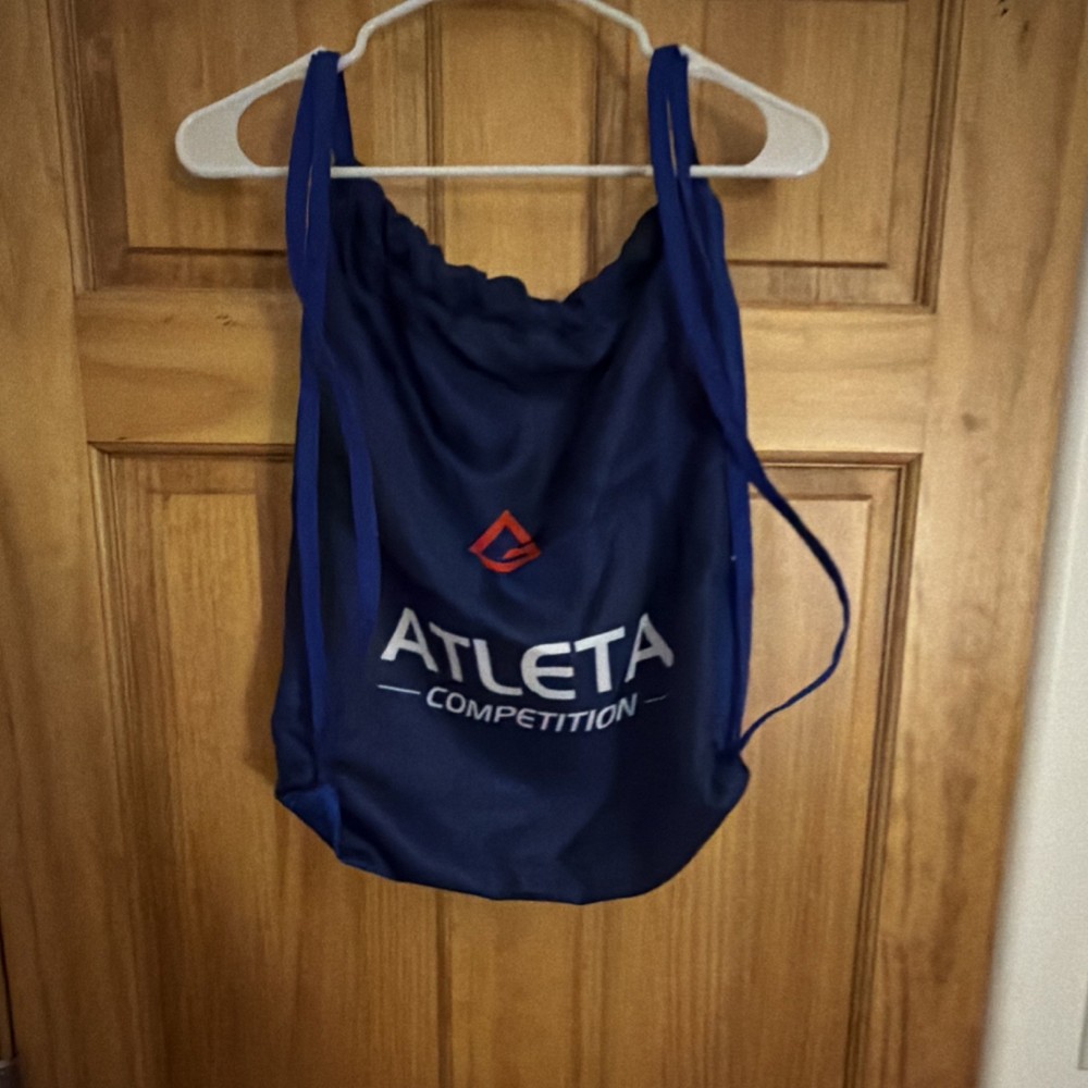 Gracie Barra Atleta Competition Blue Drawstring Gym Bag Polyester
