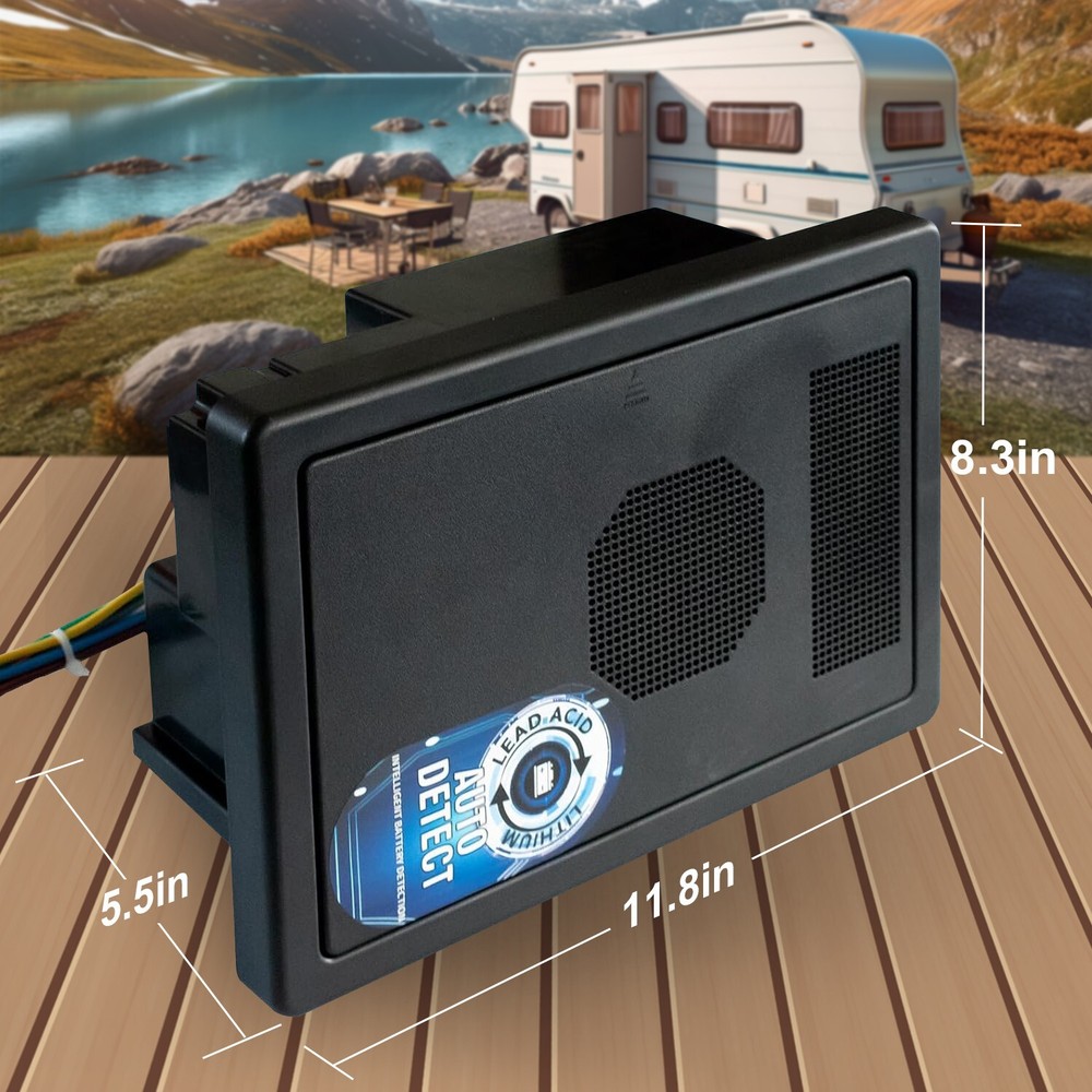 WF-8735-AD 8700-AD Auto-Detect Series Converter/Charger - wf8735-P Black 30 Amp