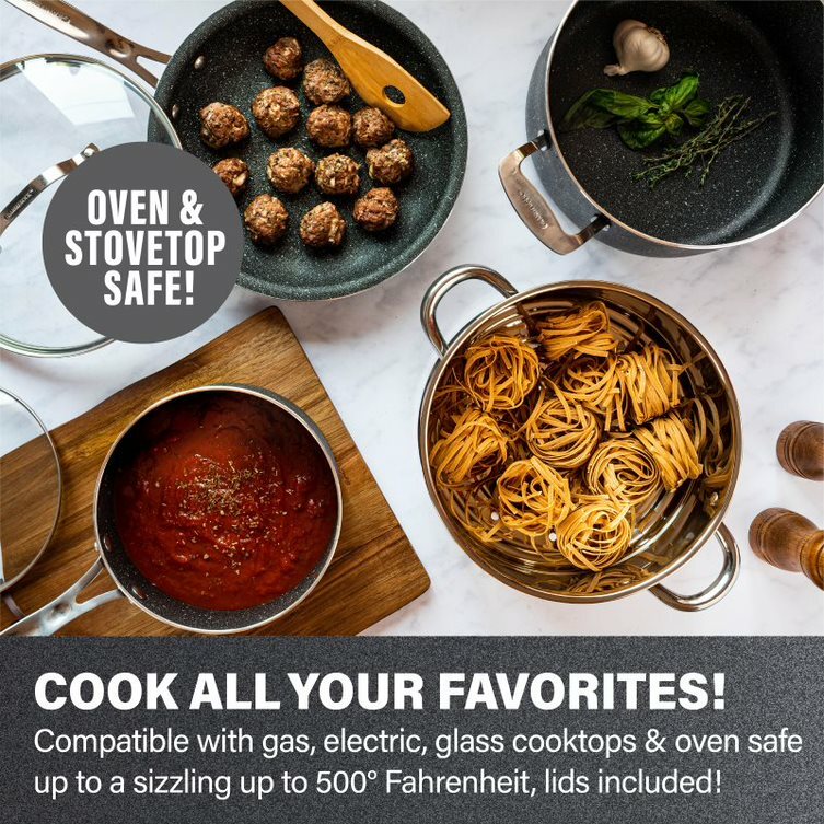 Granitestone 20 Piece Complete Kitchen in Box, Nonstick Cookware & Bakeware Set