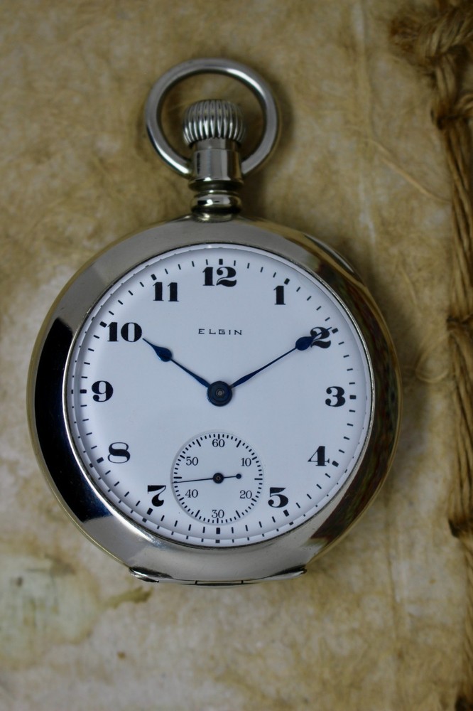 Serviced 1908 Elgin 18 Size Pocket Watch