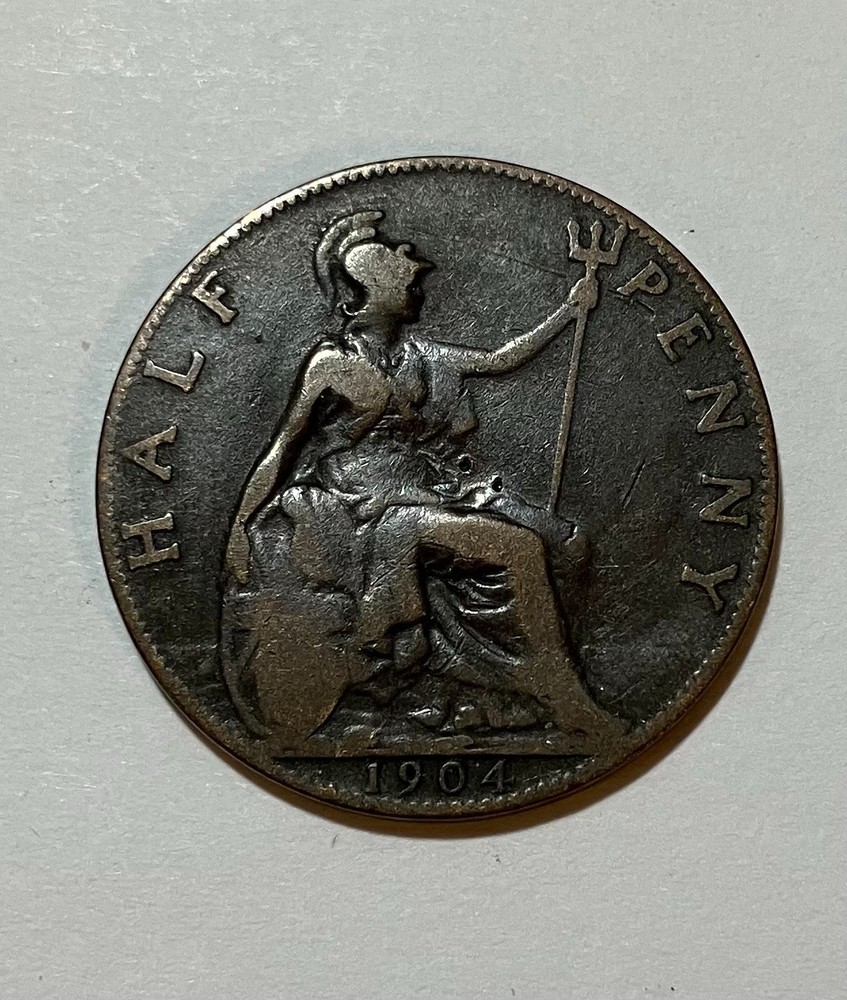 1904 Great Britain Half Penny U.K.
