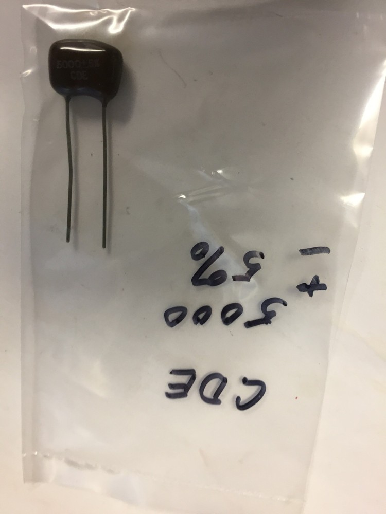 CDE 5000PF   MICA CAPACITORS 1 PCS NOS
