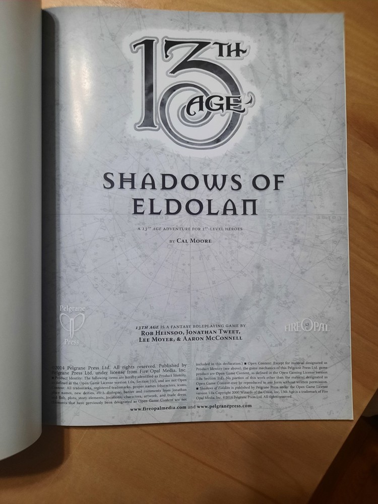 13th Age - Shadows of Eldolan