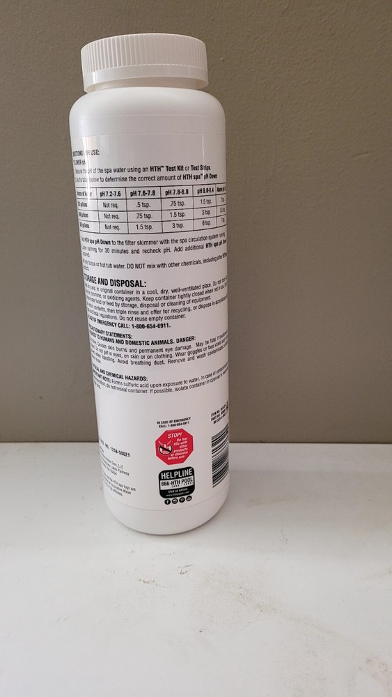 Hth Ph Decreaser 2.5lb New