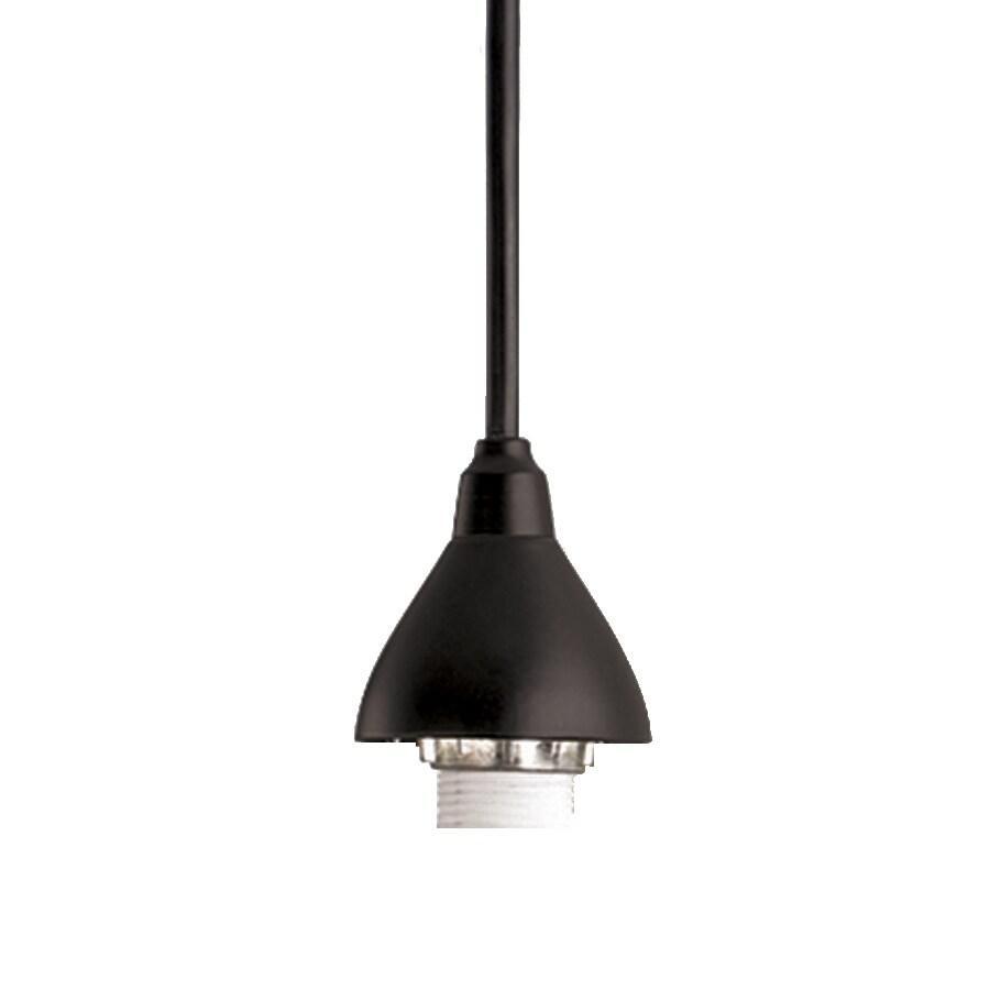 Linear Track Lighting Bell Pendants in Matte Black Project Source 17314-002