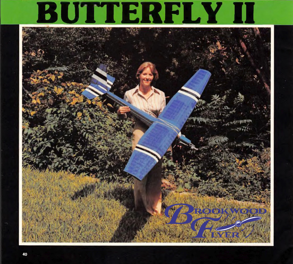 BUTTERFLY II PLAN + Construction Article to Build RCM 100” RC Trainer