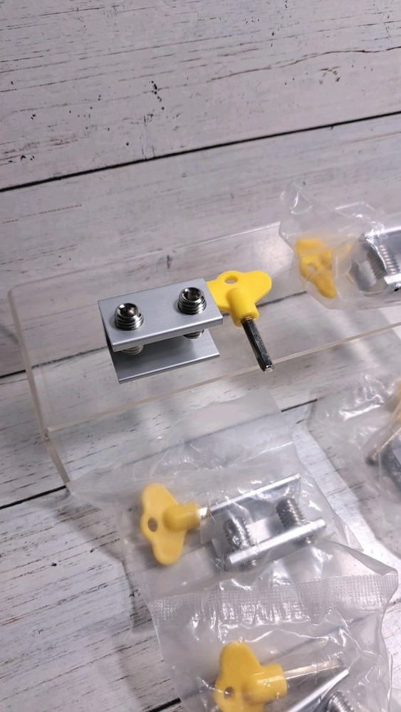 Window Stopper Security Lock with Key Adjustable Slide Easy Installation 9 Pack