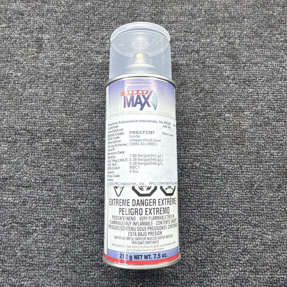 Honda Cloud Silver Aerosol Spray Max Spray Paint Can