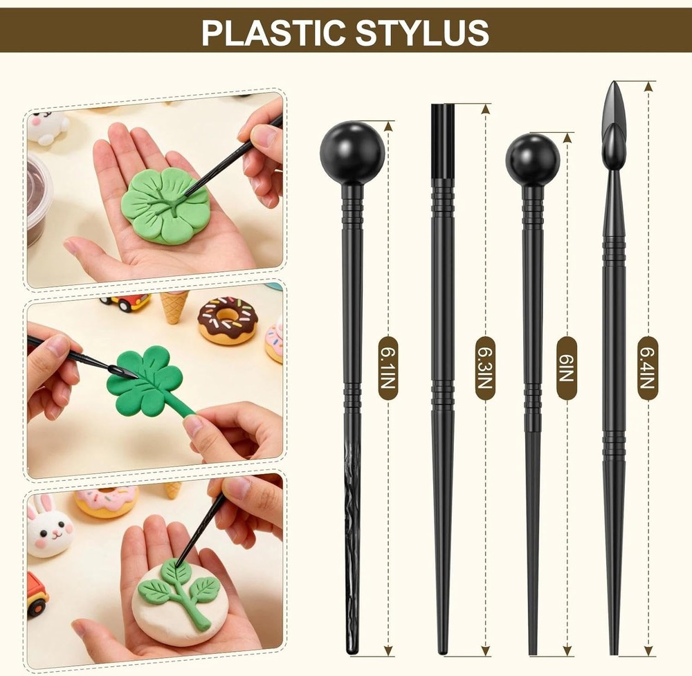 YEYETUO 27PCS Pottery Clay Sculpting Tools Kit