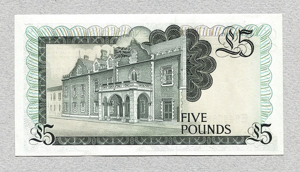 GIBRALTAR 5 Pounds 1988, P21b, UNC.
