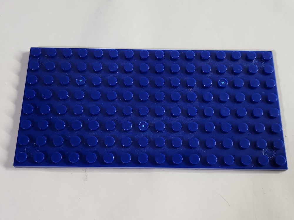 Mega Bloks 8 x 16 Brick Plate w/ Studs Dark Blue 18567