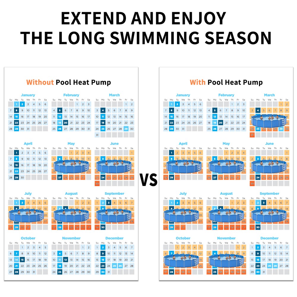 SLSY Above Ground Pools Heater 110V Electric Pool HeaterTitanium Heat Ex G3D