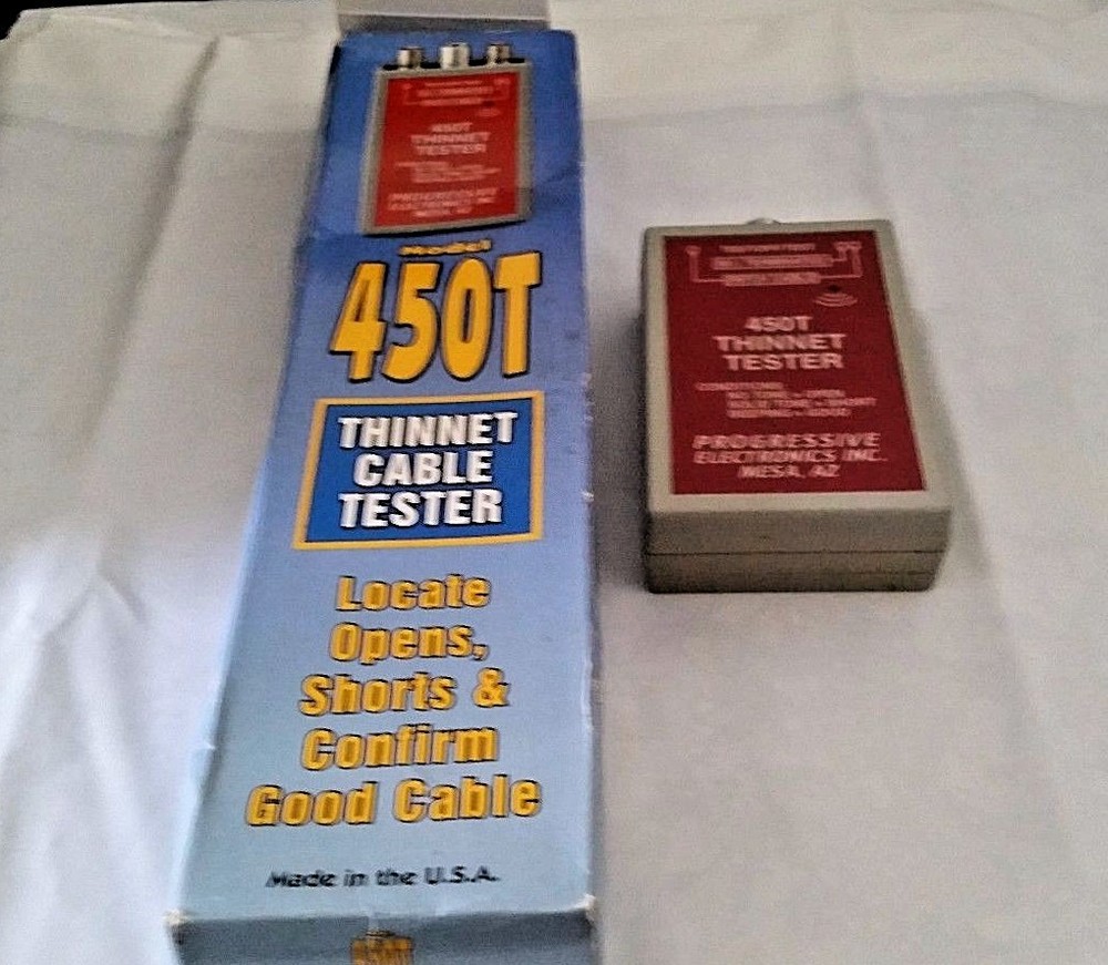 PROGRESSIVE ELECTRONICS 450T 10BASE2 THINNET TESTER